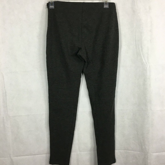 MNG Mango Ming Pants Womens Sz S Charcoal Gray Cotton Stretch Knit Skinny Slim - Picture 4 of 9